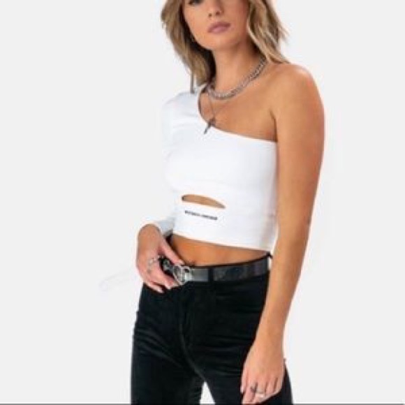 Adika One Shoulder Top in Black - Picture 4 of 4